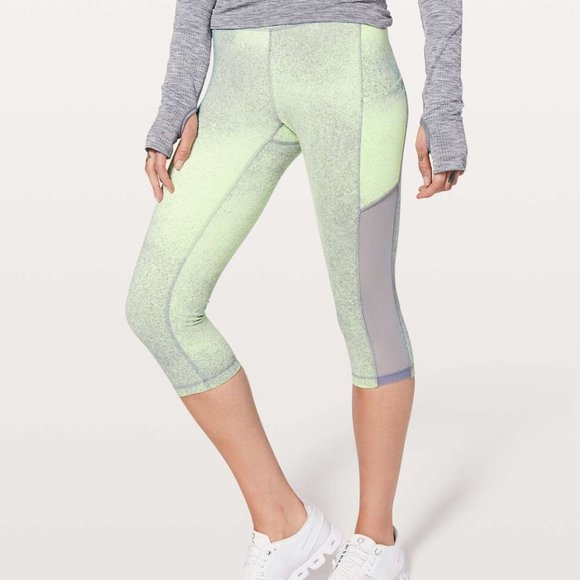 Size 12 -- Lululemon Speed Up Crop *Mesh 21" - Picture 1 of 4